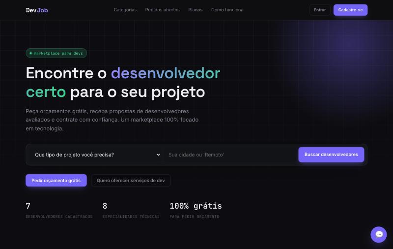 Site da Dev Job