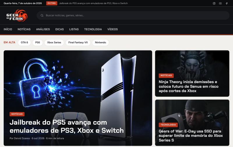 Site do Geek de Fênix